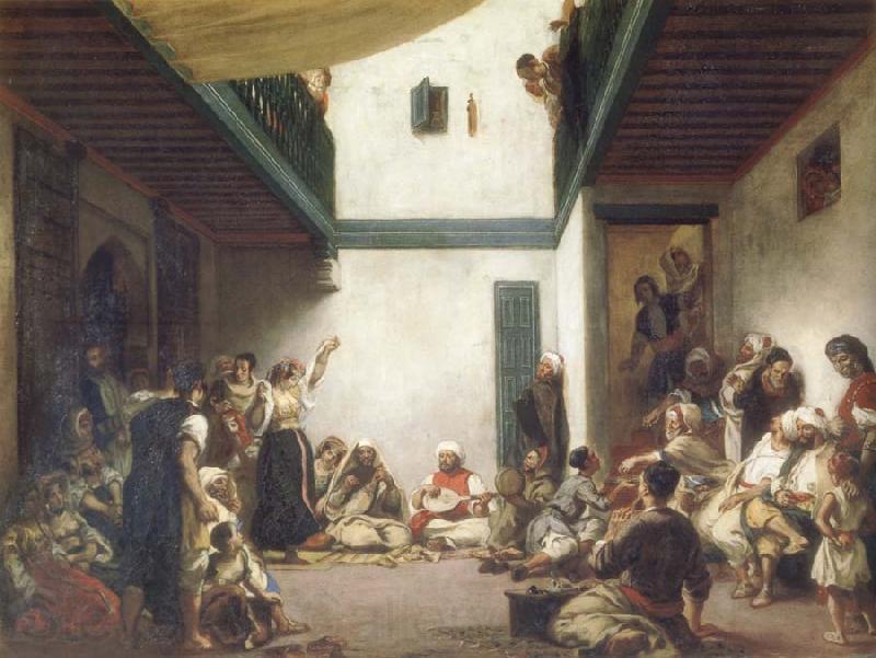 Eugene Delacroix Jewish Wedding in Morocco Norge oil painting art